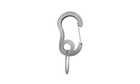 Luxusná Karabínka Strieborná karabína so snap háčikom a malým krúžkom, odolná, 13 x 22 mm, na uchytenie známok alebo doplnkov k obojkom.