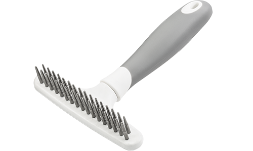 Kefa na psiu podsadu Hrebeň na podsadu pre psa s 32 kovovými pinmi a ergonomickou rukoväťou, na odstránenie voľnej srsti a redukciu línania.