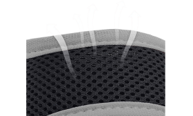 Mäkký polstrovaný nastaviteľný náhubok pre psy Mäkký nastaviteľný náhubok pre psa v sivej farbe, ľahký nylonový materiál, extra pevný remienok pre bezpečné nosenie.