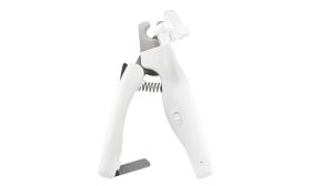 LED nožnice na pazúriky pre psy a mačky Biele LED kliešte na pazúriky pre psa s osvetlením na presnosť, bezpečnostnou zarážkou, skrytým pilníkom a ergonomickou rukoväťo