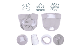 Prémiová Prateľná Plienka pre Psy – pre Samice Prémiová Prateľná Plienka pre Psy – pre Samice