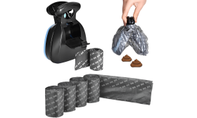 Ľahko čistiteľný prenosný Pooper Scooper pre Psov so Systémom na Pripevnenie - Zahrnuté ekologické tašky Ľahko čistiteľný prenosný Pooper Scooper pre Psov so Systémom na Pripevnenie - Zahrnuté ekologické tašky